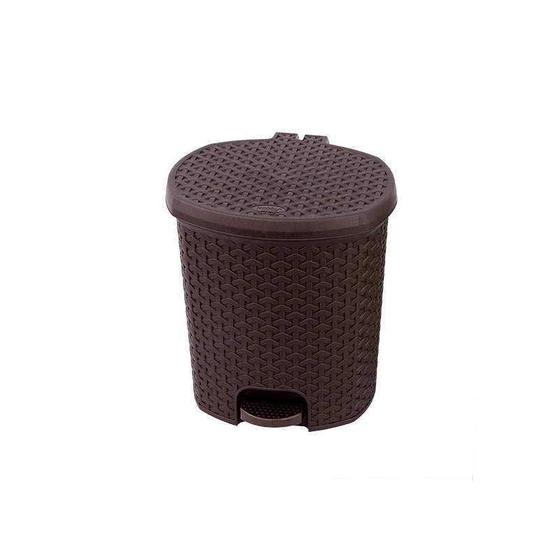 Kôš na smeti šľapací 5,5l rattan