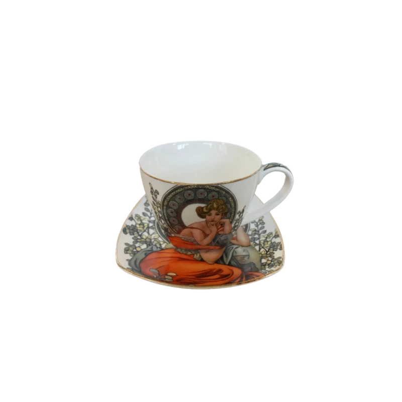 Sada šálok 6+6 Mucha 0002