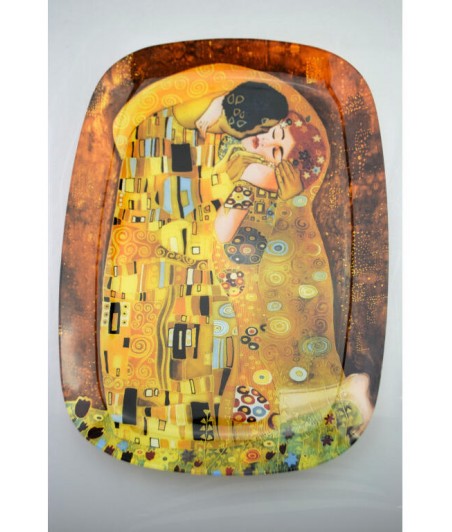 Tácka Klimt sklo 35x25cm