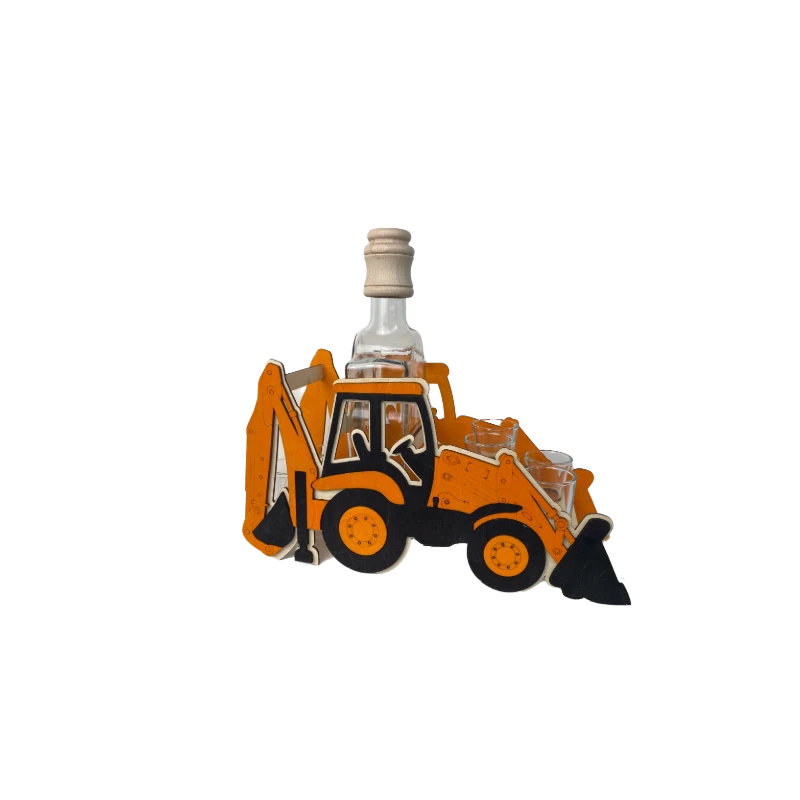 Fľaša s pohármi 6ks Bager 783