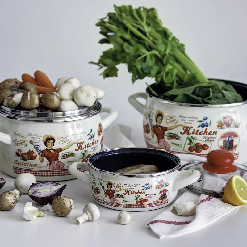 Hrniec so skl. pokr. hlboký 20cm/4,0L Retro amerika