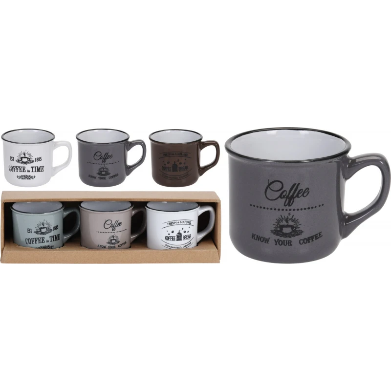 Sada šálok 3ks coffee 180ml 8000020