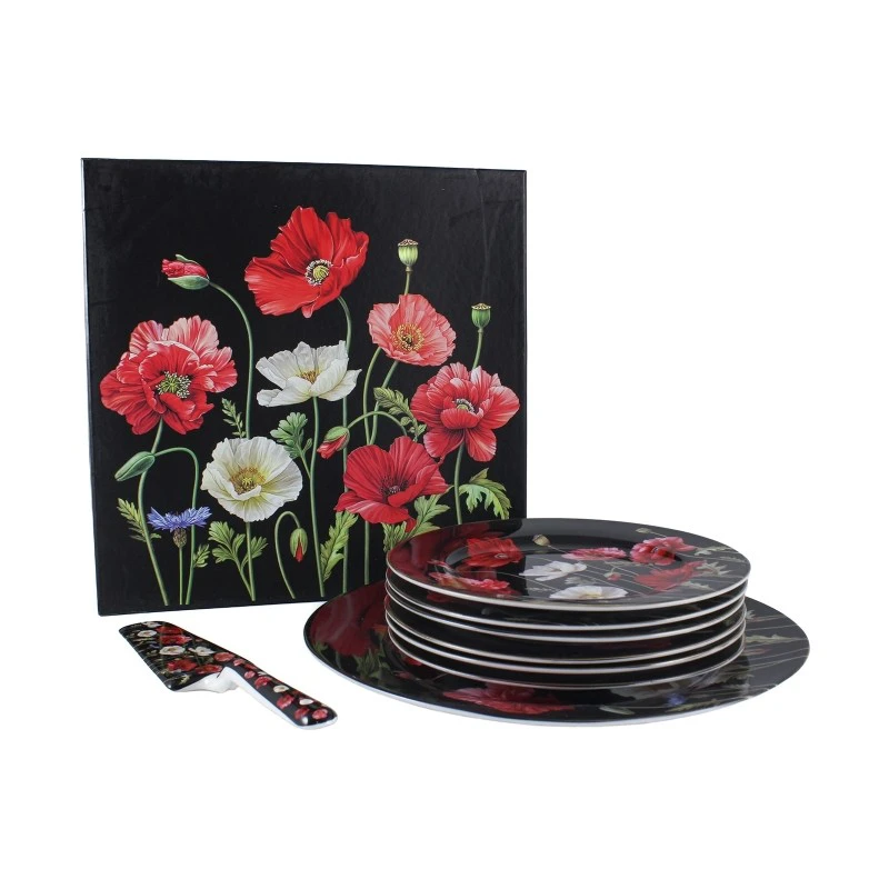 Dezertová súprava 8D Mak čierny