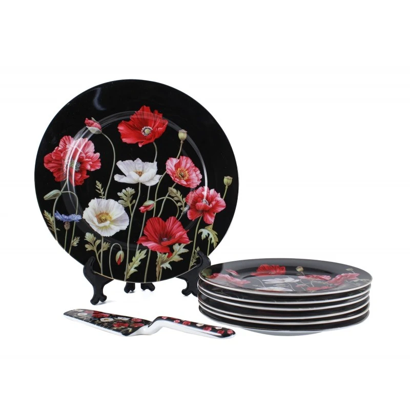 Dezertová súprava 8D Mak čierny