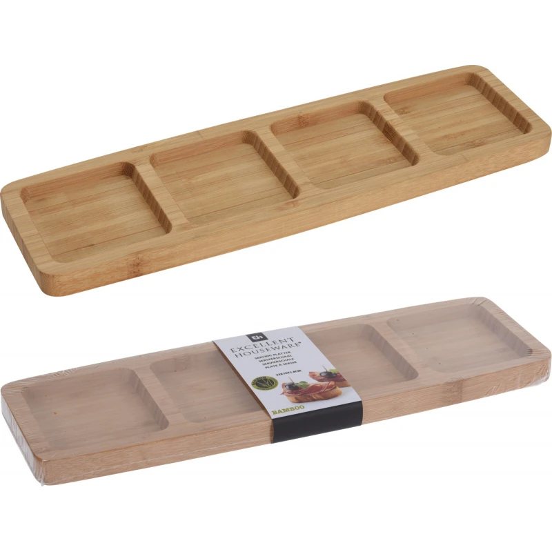 Servírovací podnos 4-priehr. 33x10cm