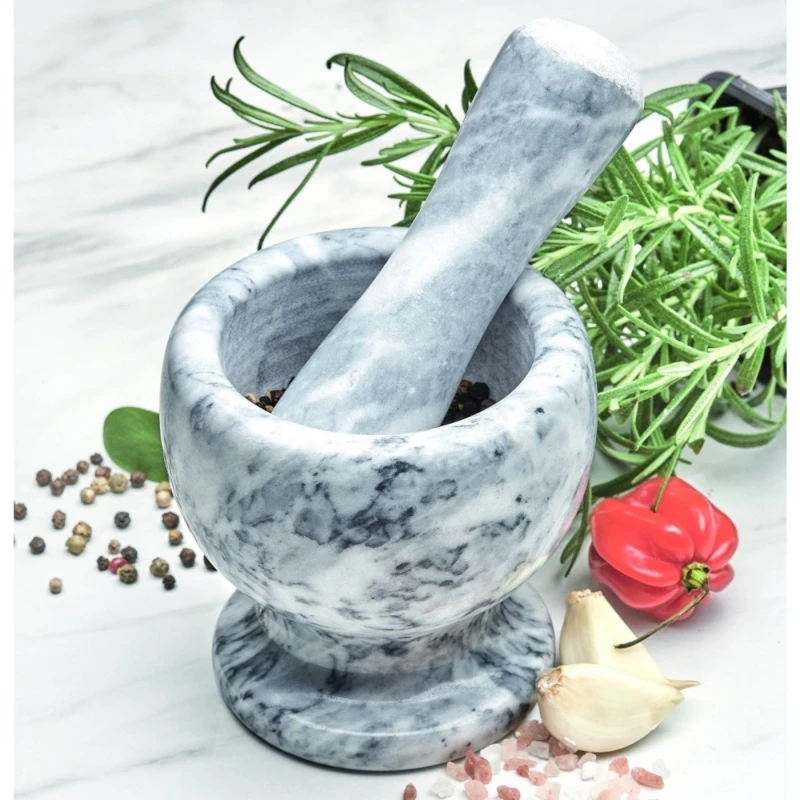 Mažiar mramor šedý 10,5x10,5cm