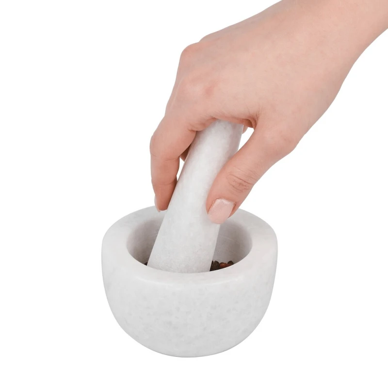 Mažiar mramor biely 10x6cm