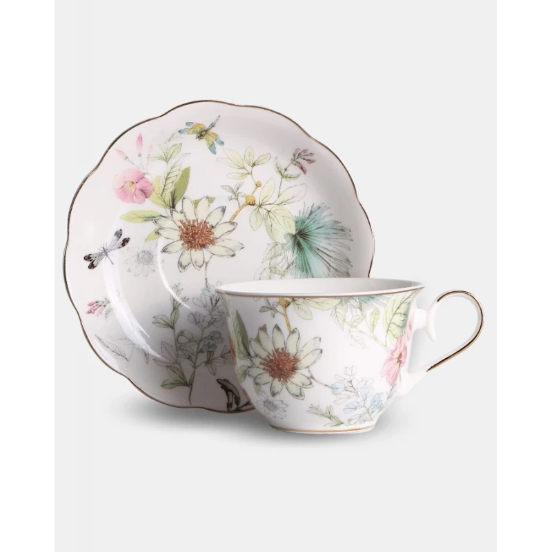 Marcelina porcelánová súprava 2 šálok 270ml s podšálkami