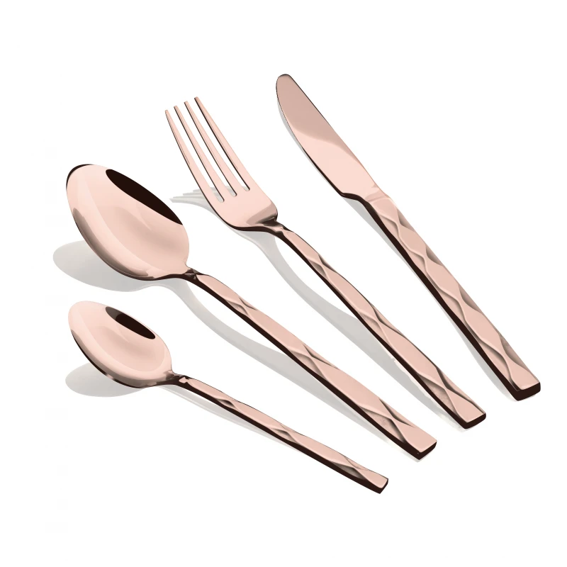 Príbor 24D mirror Rose Gold 3082