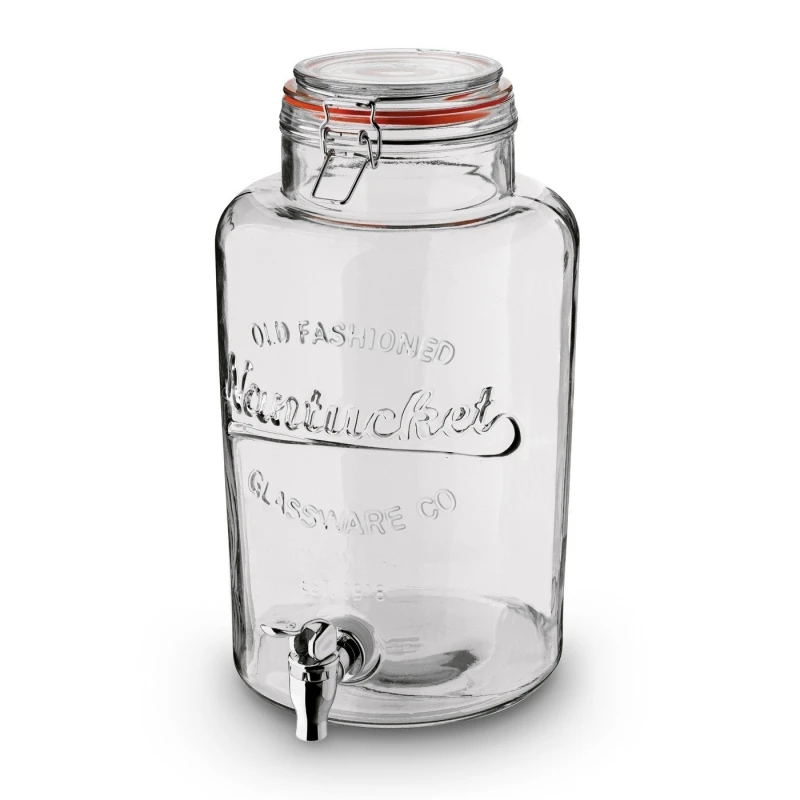 Pohár s kohútikom na limonádu 6,5l sklo