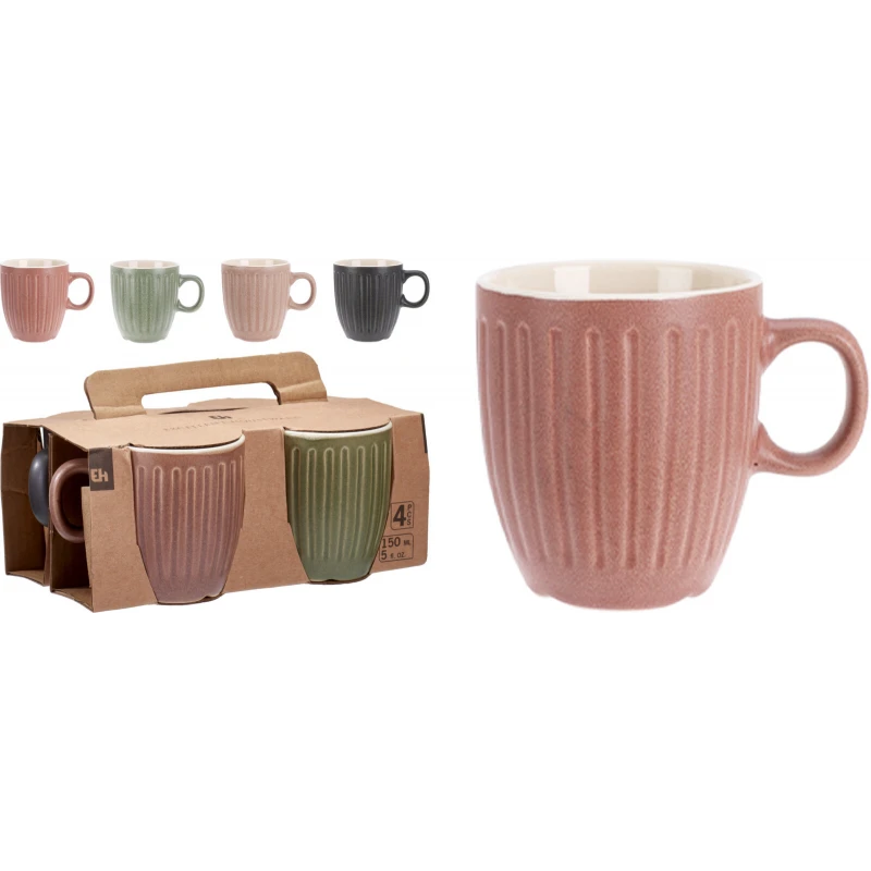 Sada hrnčekov 4ks 150ml