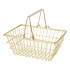 Košík zlatý 184x130x80mm