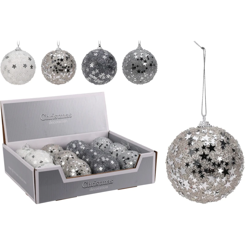 Vianočná guľa Glitter 8cm