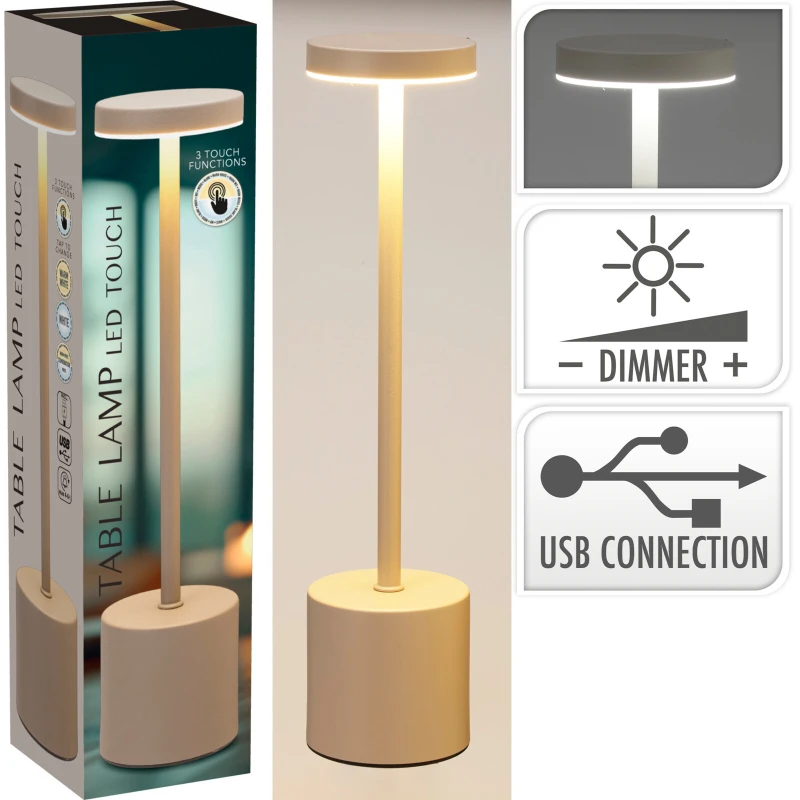 Stolová lampa Cream 8x8x3,4cm