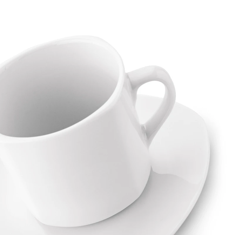 Sada šálok 6+6 biele 250ml