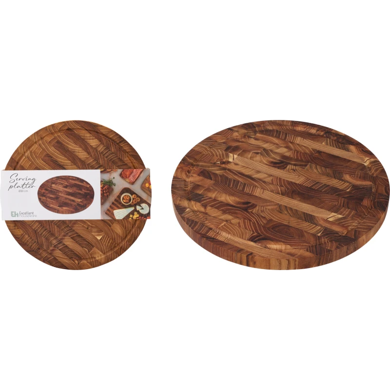 Doska na krájanie okrúhla Teak 28x2cm