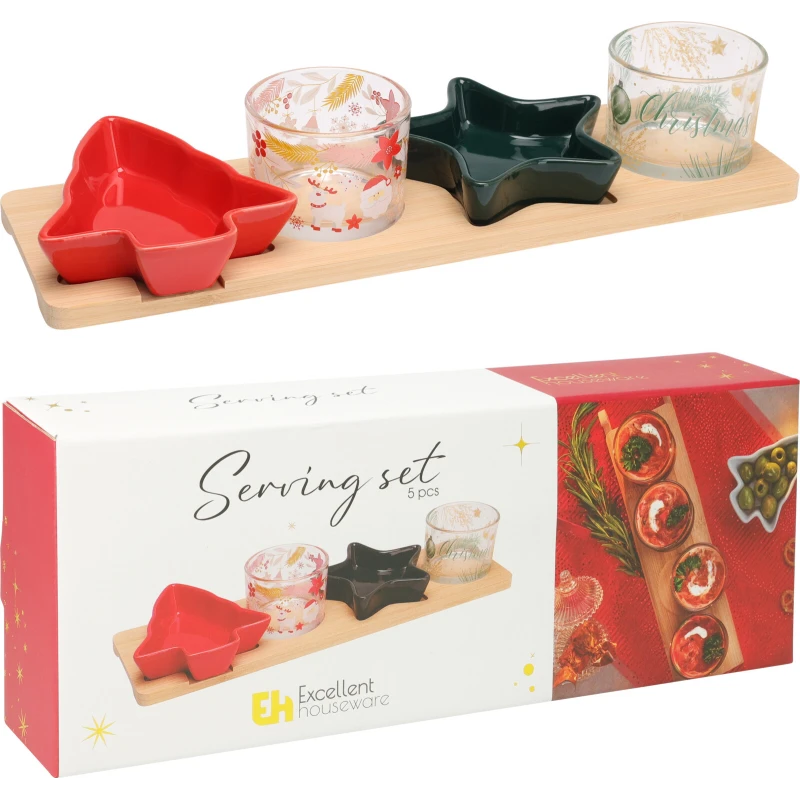 Set na servírovanie 4+1 Vianoce