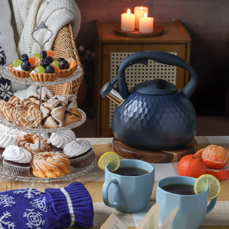 Čajník Mauro modrý 3l