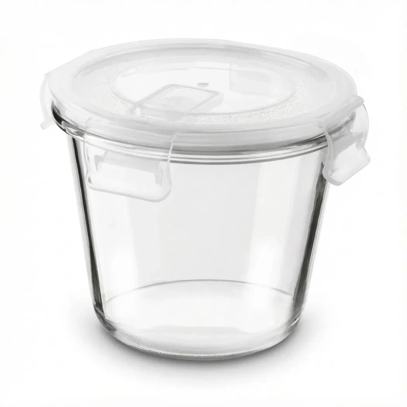 Dóza sklo okrúhla s vekom 700ml