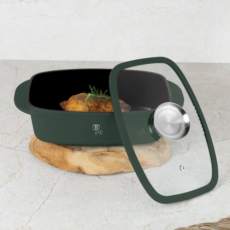 Pekáč s pokr. 32cm/6l Matte Green 8775