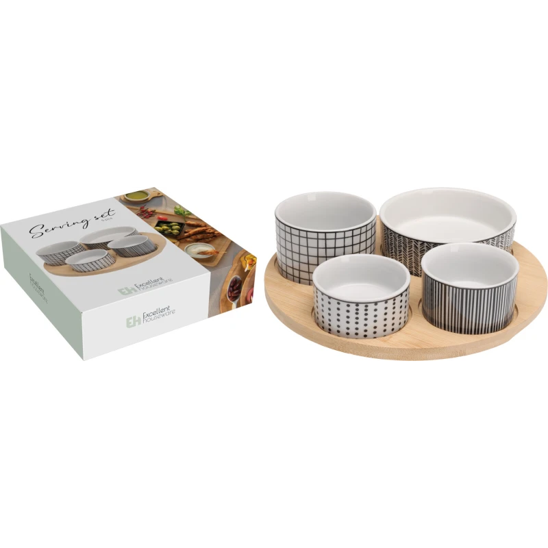 Servírovací set 4+1 okrúhly
