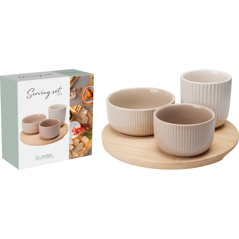 Servírovací set 3+1 okrúhly