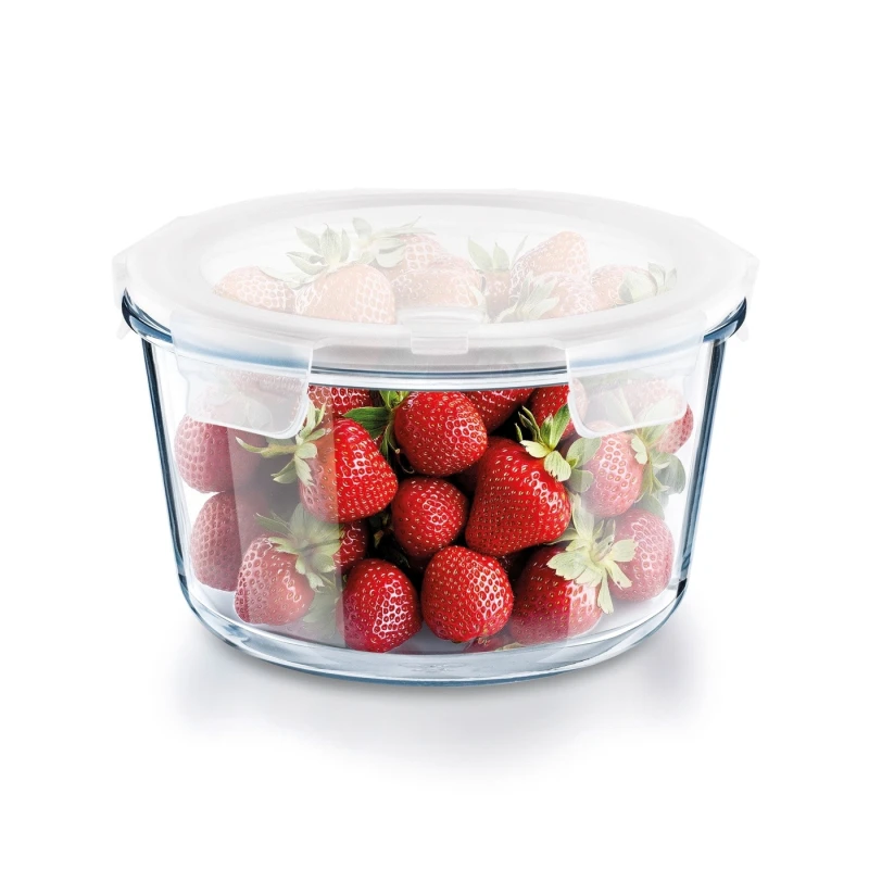 Dóza sklo okrúhla s vekom 1,9l