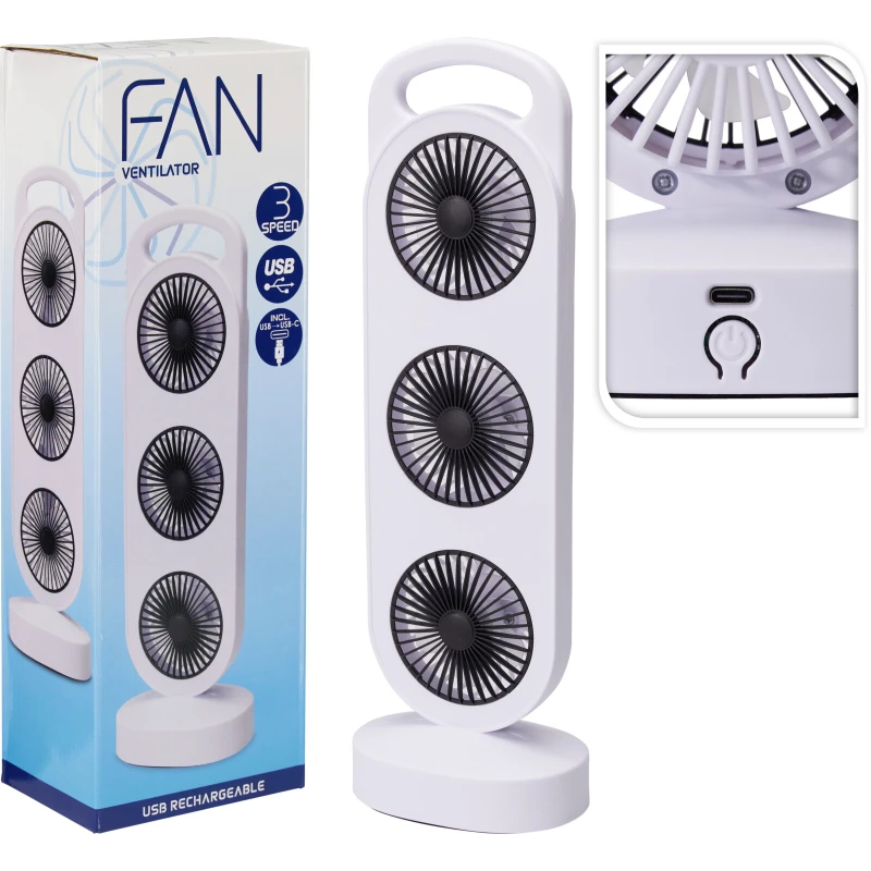 Ventilátor stolový trojstupňový