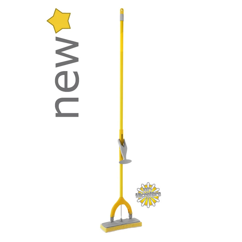 Sklápací špongiový mop s hubkou so 100% mikrovláknom 28cm plochý