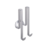 Vešiačik dvojitý do sprchy 5x6x14 cm, Origin Luxury Chrometherm
