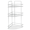 3Poschodová rohová polička do kúpeľne 23x23x53 cm Reflex-luxy Chrometherm