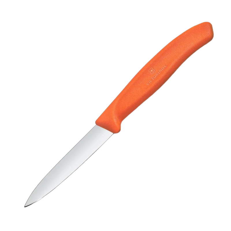 Kuchynský nôž SwissClassic 8 cm, hladká čepeľ,špicatý, oranžový