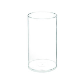 Váza plastová transparentná 9xh17 cm