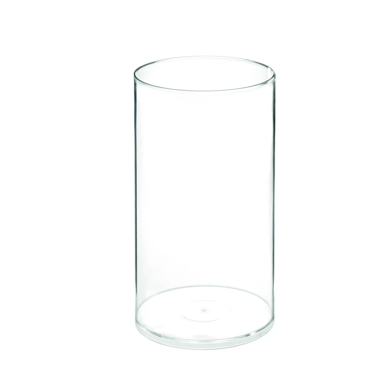 Váza plastová transparentná 9xh17 cm