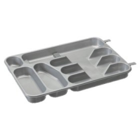 Príborník7 dielny sivý 48 x 32 x 4,8 cm