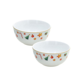 Raňajková miska 2 ks Christmas Fairy Tale, 450 ml, porcelán
