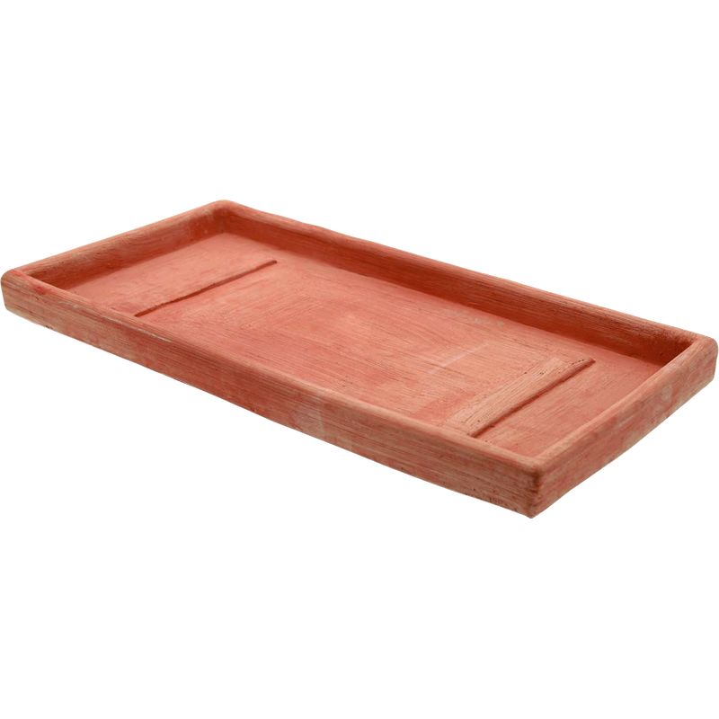 Keramická podložka pod kvetináč  44x24x4 cm, terra