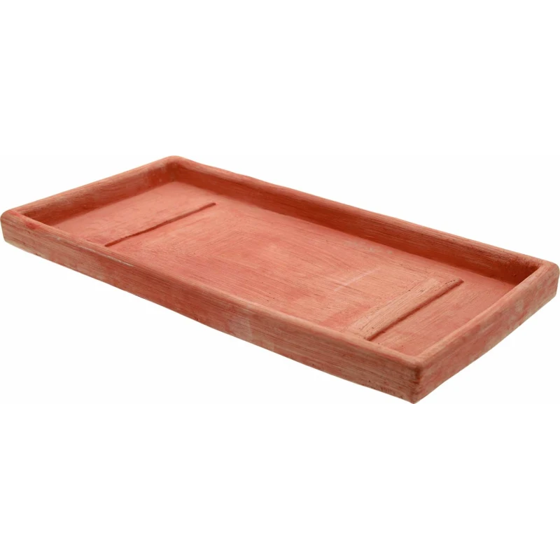 Keramická podložka pod kvetináč  44x24x4 cm, terra