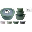 Sada dóz 3ks 600ml/1200ml/2400ml plast, mix farieb