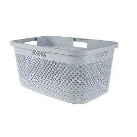 Kôš na prádlo 47L plast šedý