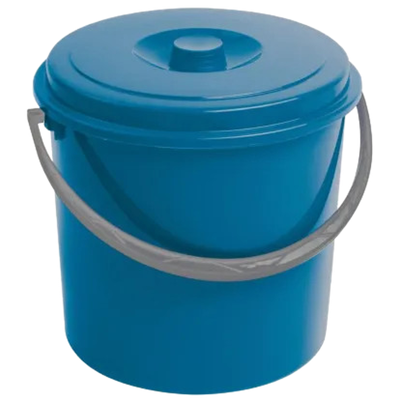 Vedro s vekom 10l okrúhle modré plast