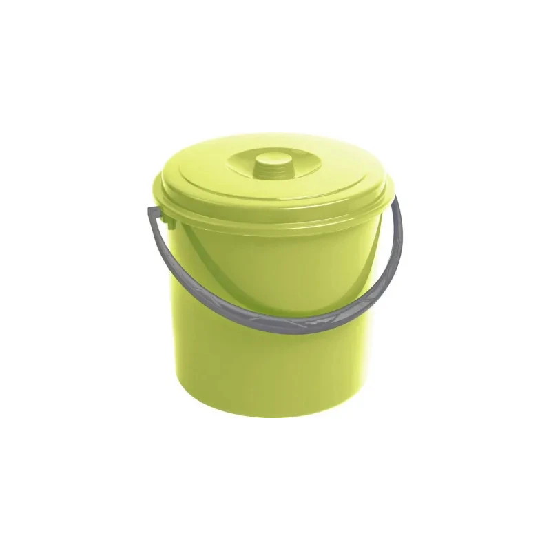 Vedro s vekom 10l okrúhle zelené plast