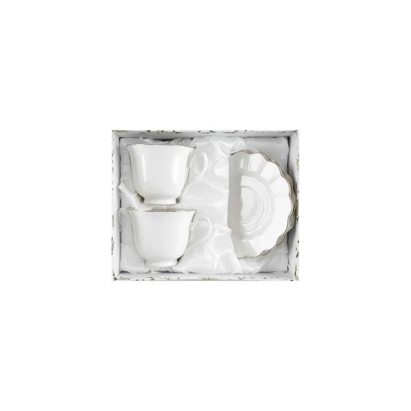 Sada šálok 2+2 Adelle 250ml porcelán