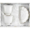 Sada šálok 2+2 Adelle 250ml porcelán