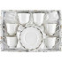 Sada šálok 6+6 Adelle 250ml porcelán