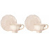 Sada šálok 2+2 Charlotte Cream 250ml porcelán