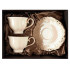 Sada šálok 2+2 Charlotte Cream 250ml porcelán