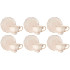 Sada šálok 6+6 Charlotte Cream 250ml porcelán