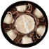 Sada šálok 6+6 Charlotte Cream 250ml porcelán