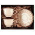 Sada šálok 2+2 Diva Cream 250ml porcelán
